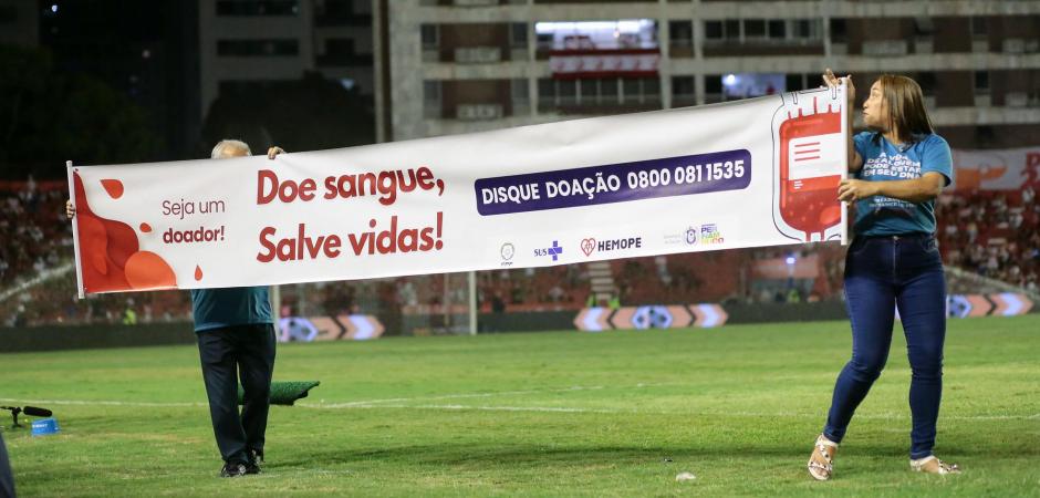 FPF e Hemope unem forças em campanha de doação de sangue nas semifinais do Pernambucano