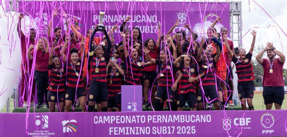 Sport vence Náutico por 4x0 e é campeão da 1ª edição do Campeonato Pernambucano Feminino Sub17