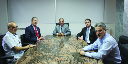 Evandro carvalho recebe novo presidente do TJD-PE
