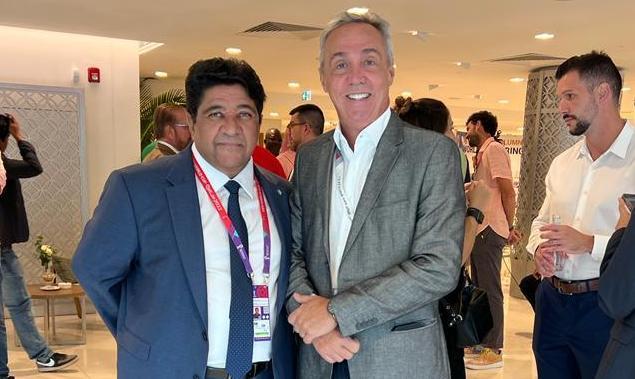 Evandro Carvalho comparece em homenagem ao Presidente da CBF